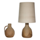 Design Studio Ceramic Lamp and Vase by Krösselbach, Set of 2, 1970s