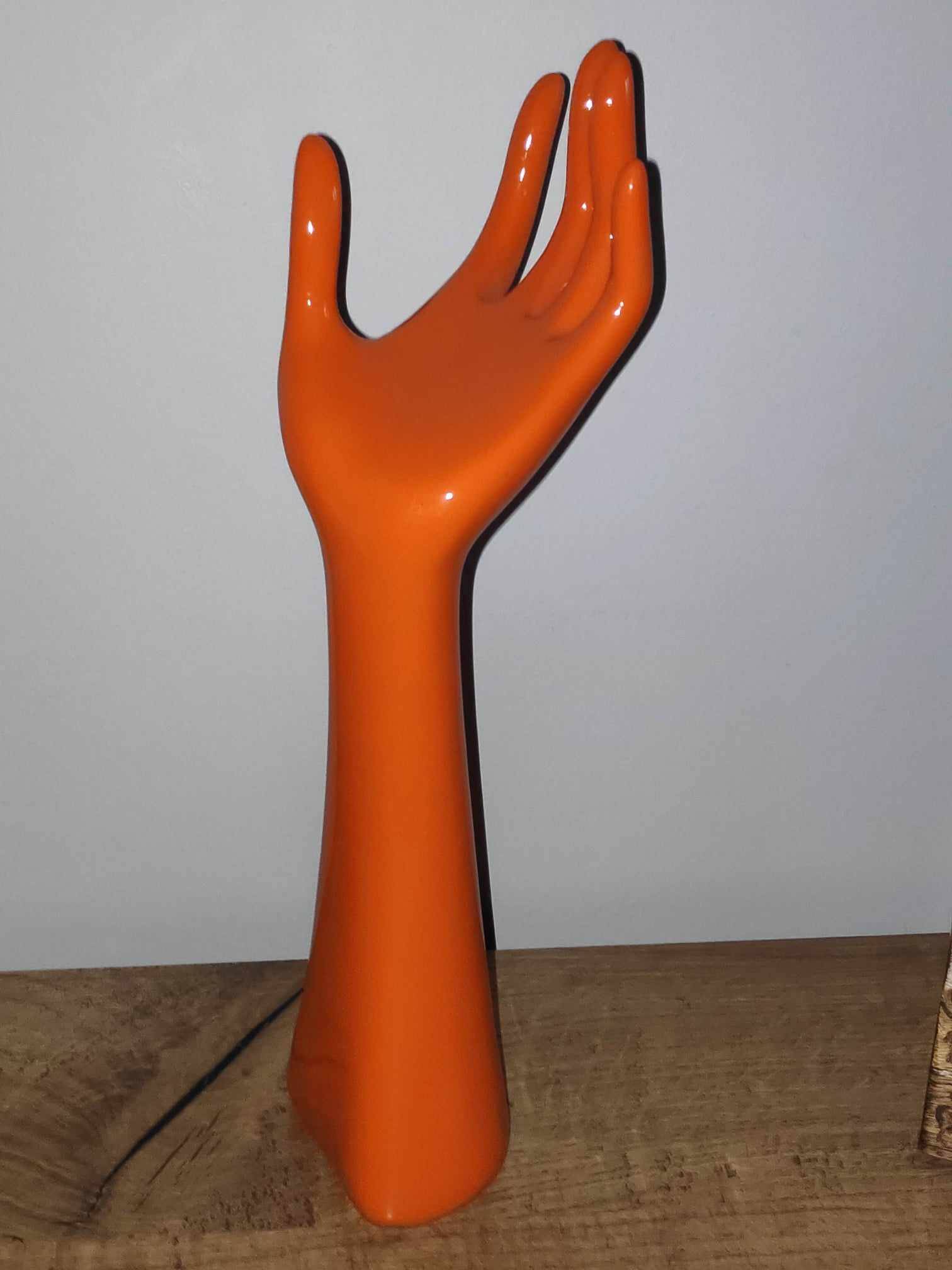 Orange jewelry holder / jewelry hand
