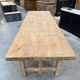 Large farmhouse table in solid oak