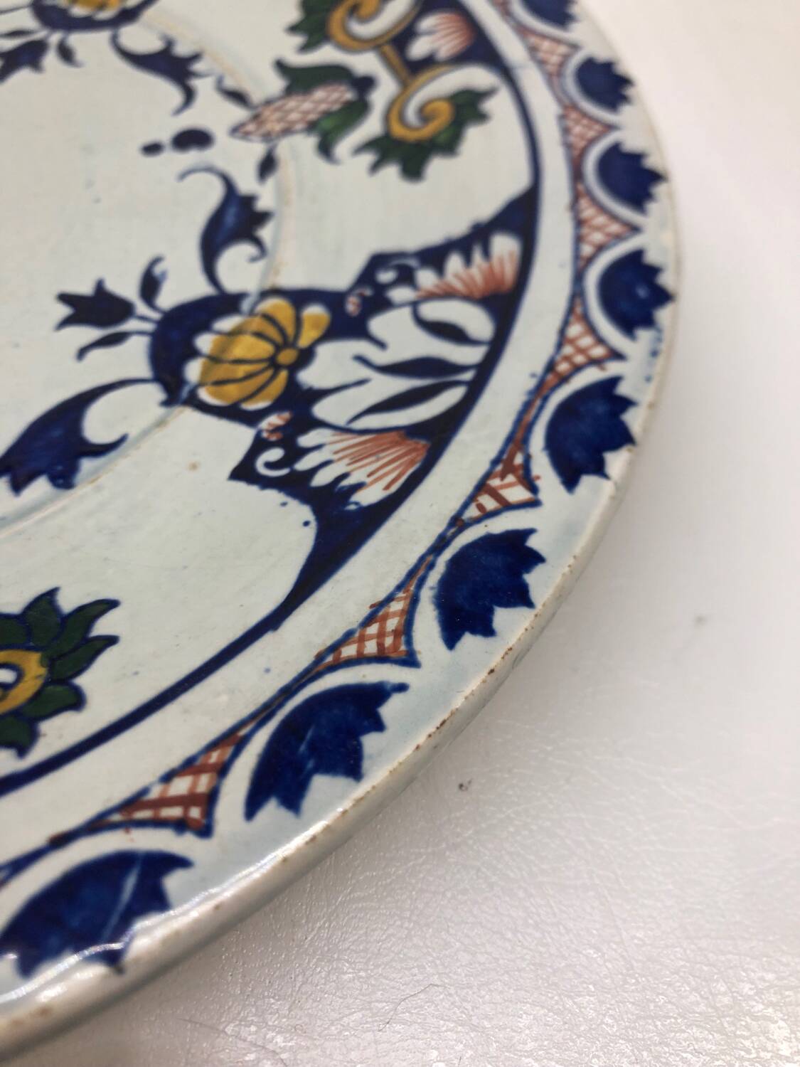 Gien earthenware plate, late 19th century