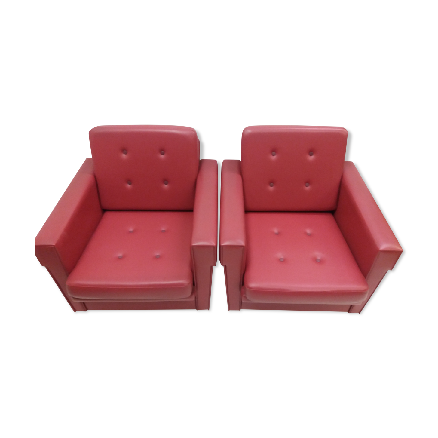 1970 Pair of Brussels style armchairs, Czechoslovakia