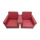 1970 Pair of Brussels style armchairs, Czechoslovakia