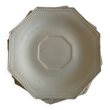 Set of 4 octagonal pearl plates Creil & Montereau 19th