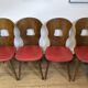 Suite de 4 chaises Baumann modèle “Gentiane” – années 60/70