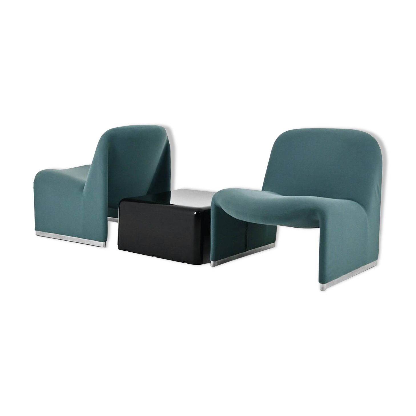 Chairs + Alky table by Giancarlo Piretti for Anonima Castelli, 1970s