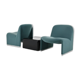 Fauteuils et table Alky par Giancarlo Piretti pour Anonima Castelli, 1970