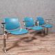 Giancarlo Piretti for Castelli Italy 3 seater airport bench in blue