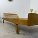 Ancienne banquette Daybed / lit réglable en bois design Holma vintage années 60