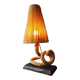 Vintage 1950s table lamp in rope – in the style of Audoux & Minet
