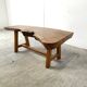 Vintage wooden brutalist coffee table, 1960s