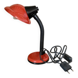 Desk lamp "Col de Cygne Aluminor Red Pop Art France - 1970 in Metal