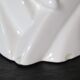 Vase contemporain en forme de hibou, céramique blanche