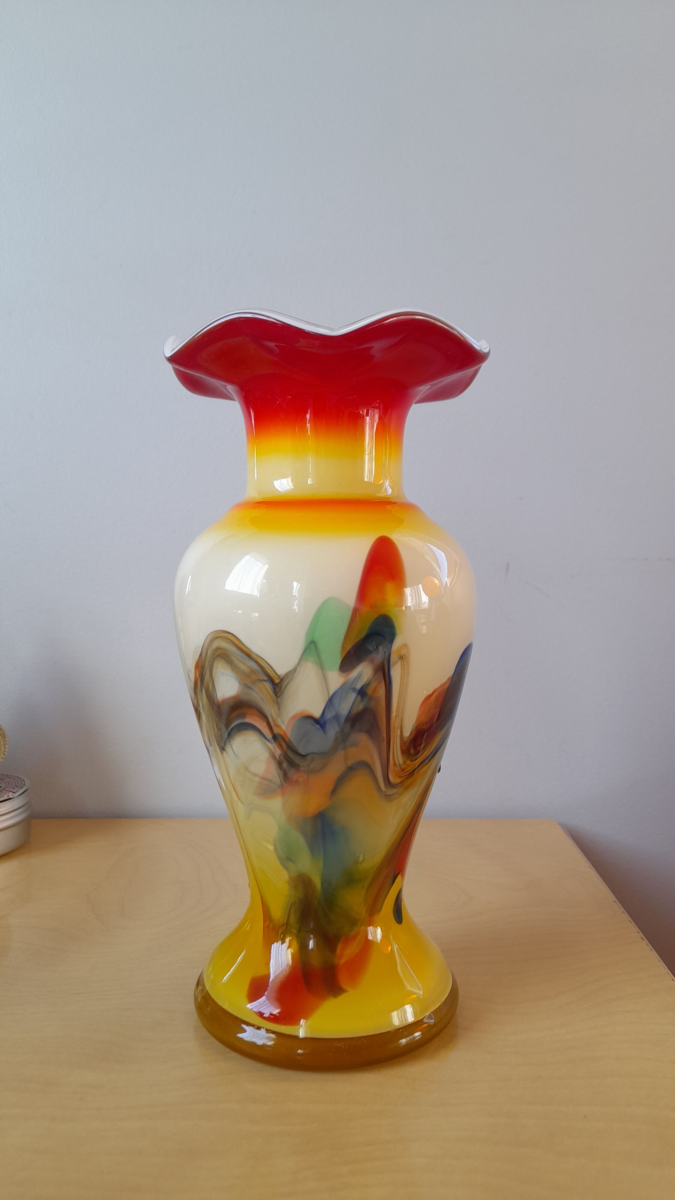 70s opaline vase