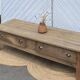 Grande table basse de ferme ancienne esprit campagne chic