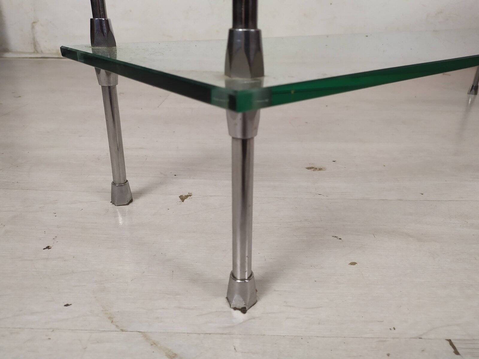 Chrome vintage console, 1970s