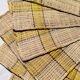 Suite of 6 placemats in woven raffia 70s