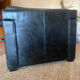 Black leather club chair