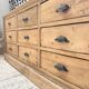 Pine craft cabinet with drawers