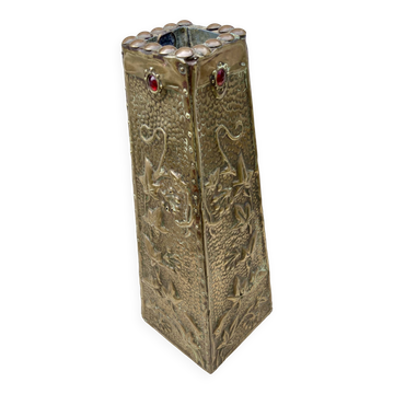 Vase métal repoussé  d'alfred daguet époque 1900 art nouveau
