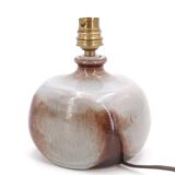 Brown and blue-grey ceramic lamp, 1960s