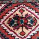 Vintage persian carpet hamadan handmade 35cm x 53cm 1970s