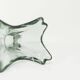 Transparent green Murano glass vase 1960