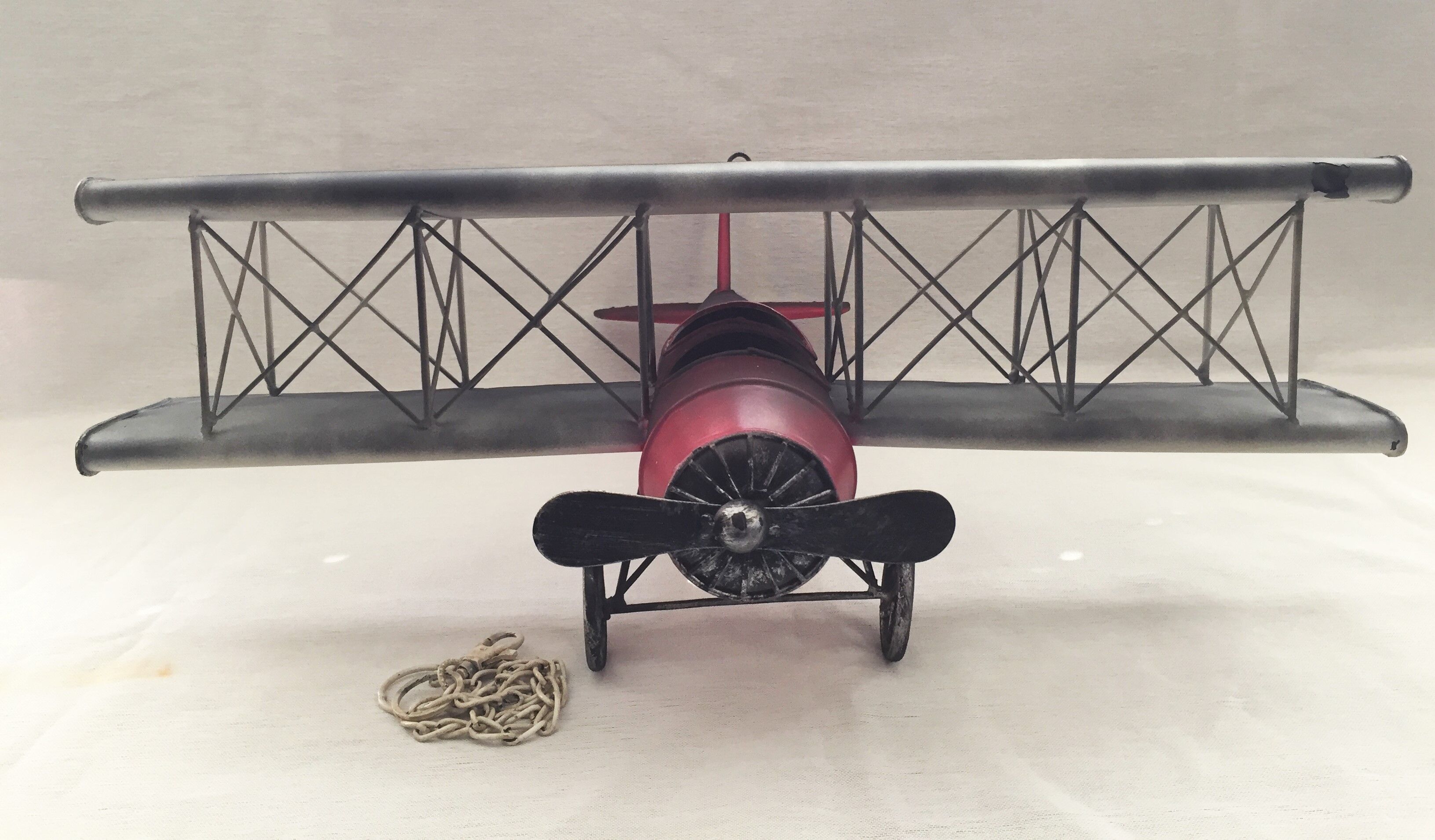 Metal model fighter plane biplane ww1 english french u.s.a.