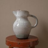 Ceramic pitcher handmade pottery vase with handle Scandinavian country decoration handmade