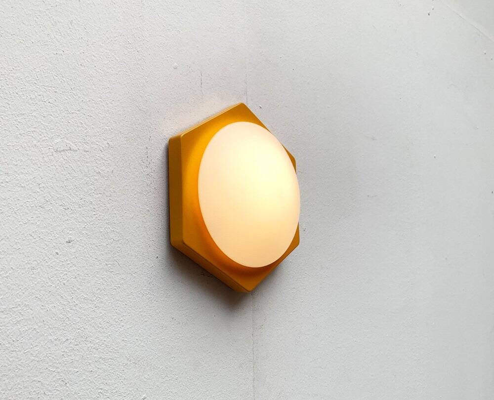 Vintage Space Age wall lamp by Rolf Krüger for Paul Neuhaus, 1970s
