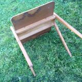 Table basse vintage pied compas