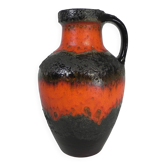 Vintage Carstens Tonnieshof fat lava vase pitcher, 1960s.