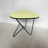 Free-form yellow side coffee table