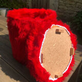 Vintage moumoute pouf