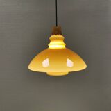 Hanging lamp in double layered glass, Denmark 1970-80s