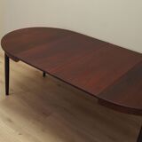 Table ronde en palissandre, design danois, années 1970, production : Danemark