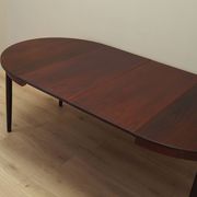 Table ronde en palissandre, design danois, années 1970, production : Danemark