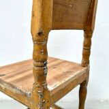 Chaise ancienne suédoise de style gustavien en pin du XVIIIe siècle