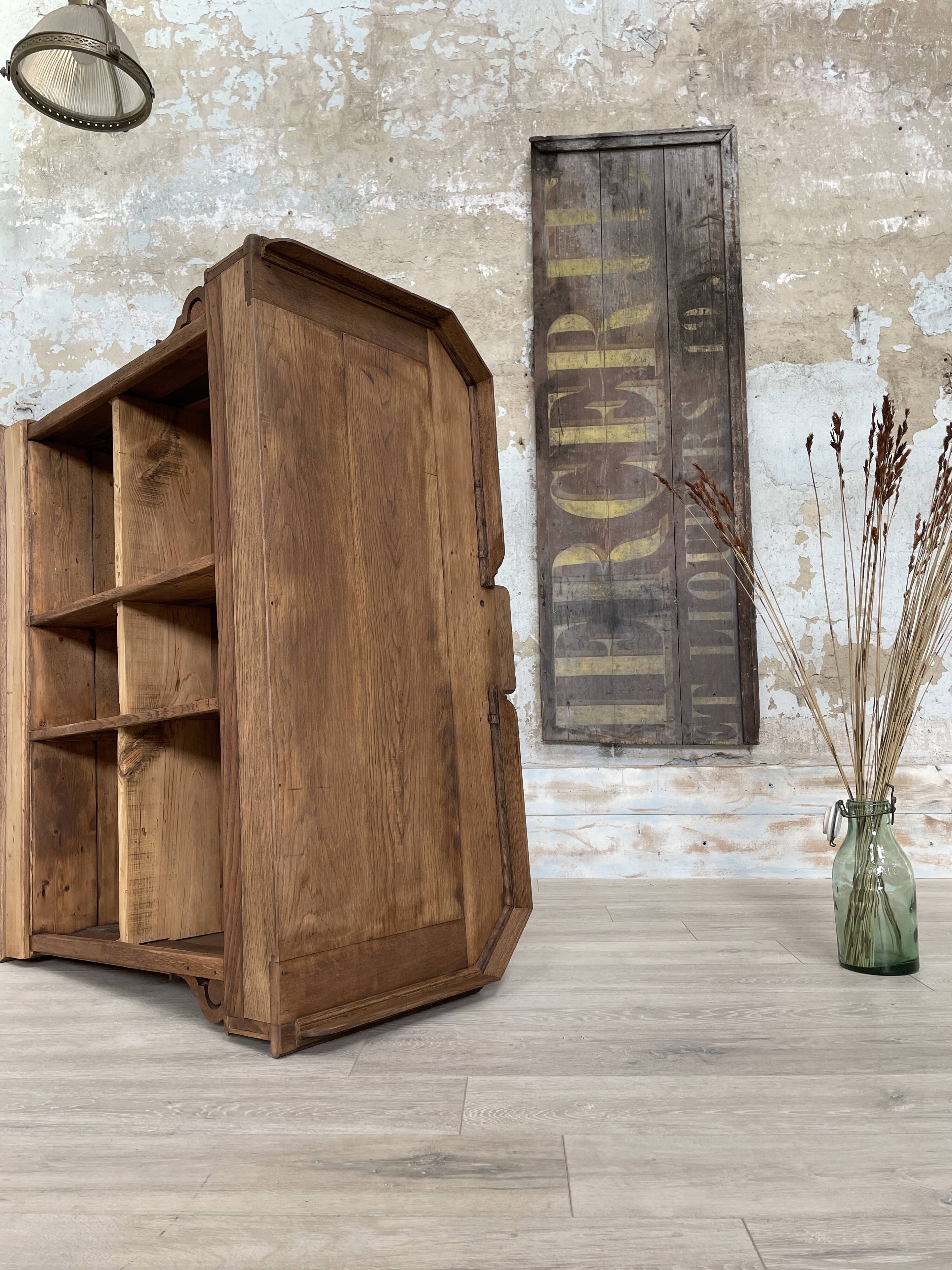 Solid oak box countertop, circa 1900.