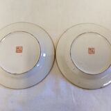 Asian Porcelain Plates Floral Decor