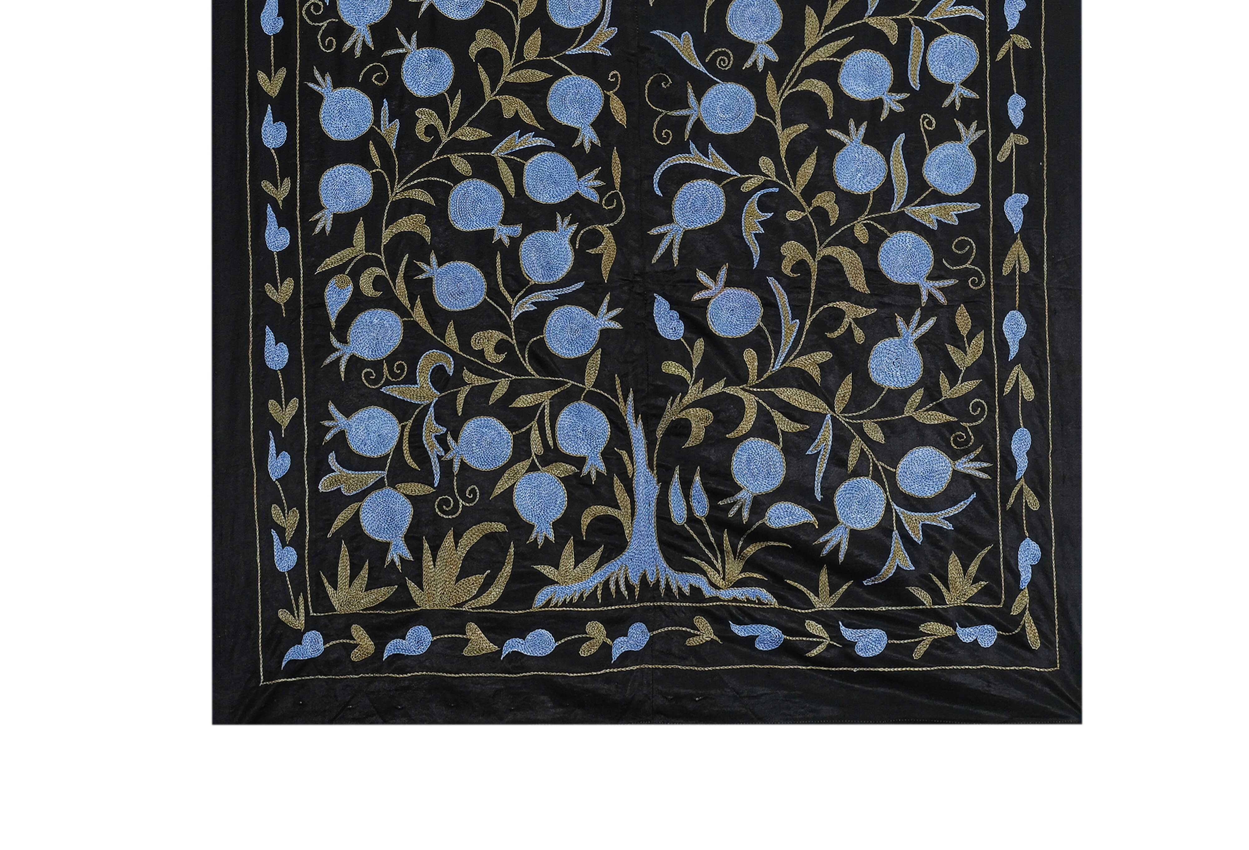 Hand knotted rug, vintage Turkish rug 103x186 cm