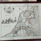 Map of the provinces of the Netherlands by G. G. De Rossi and G. Cantelli, 1672