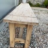Sanded farm bench