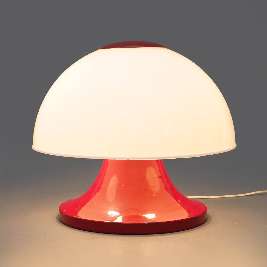 Red mushroom lamp, 1960s