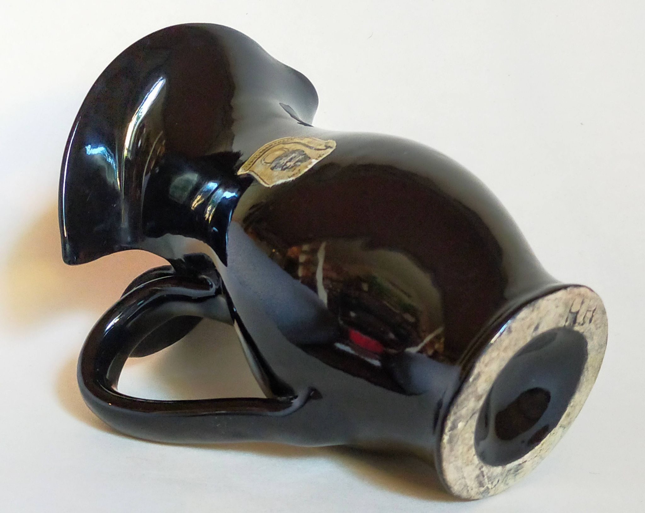 Bicolor pitcher of the Norman Potteries of Louviers 50s