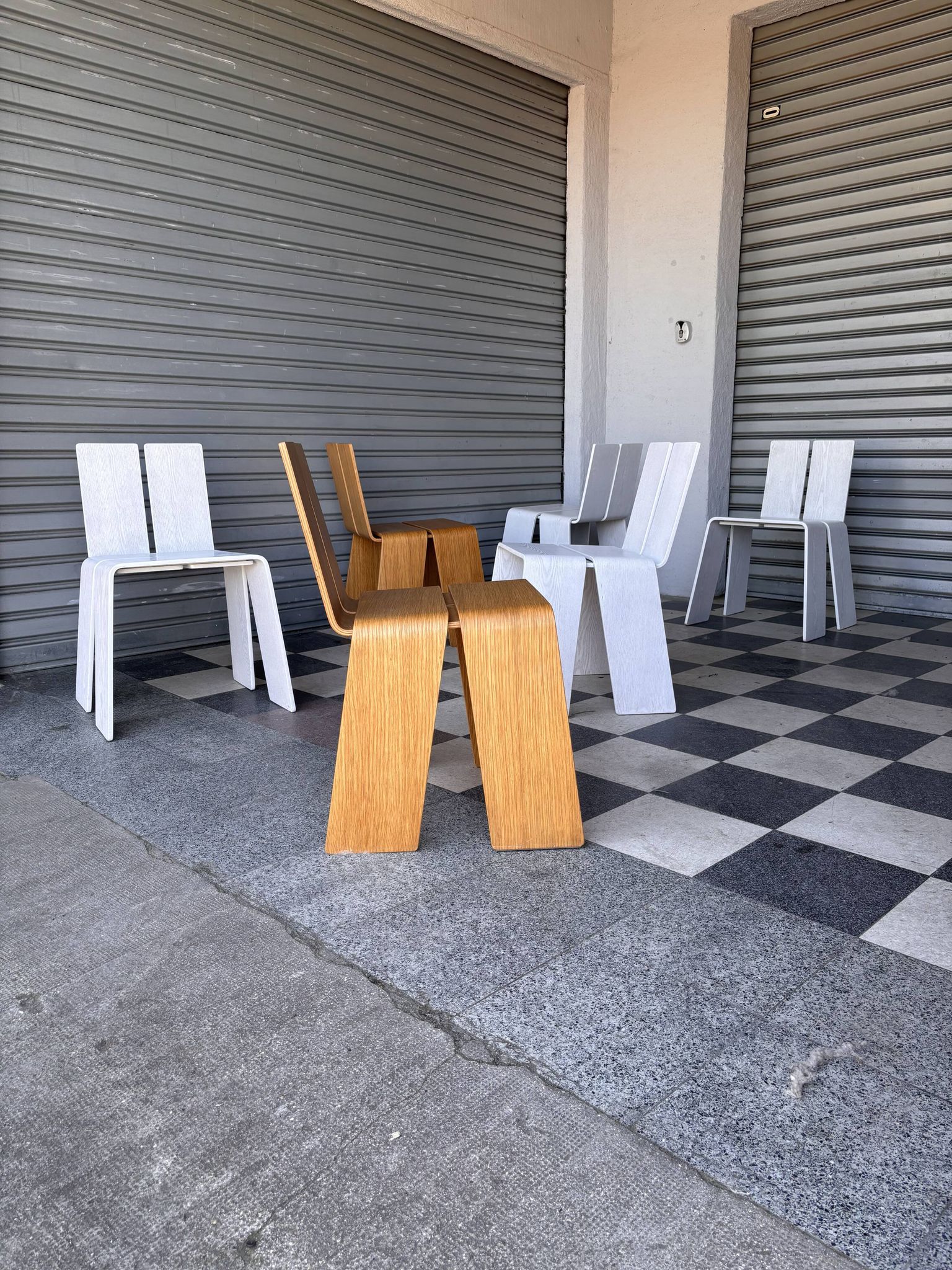 Set de 6 chaises au design danois Kibisi