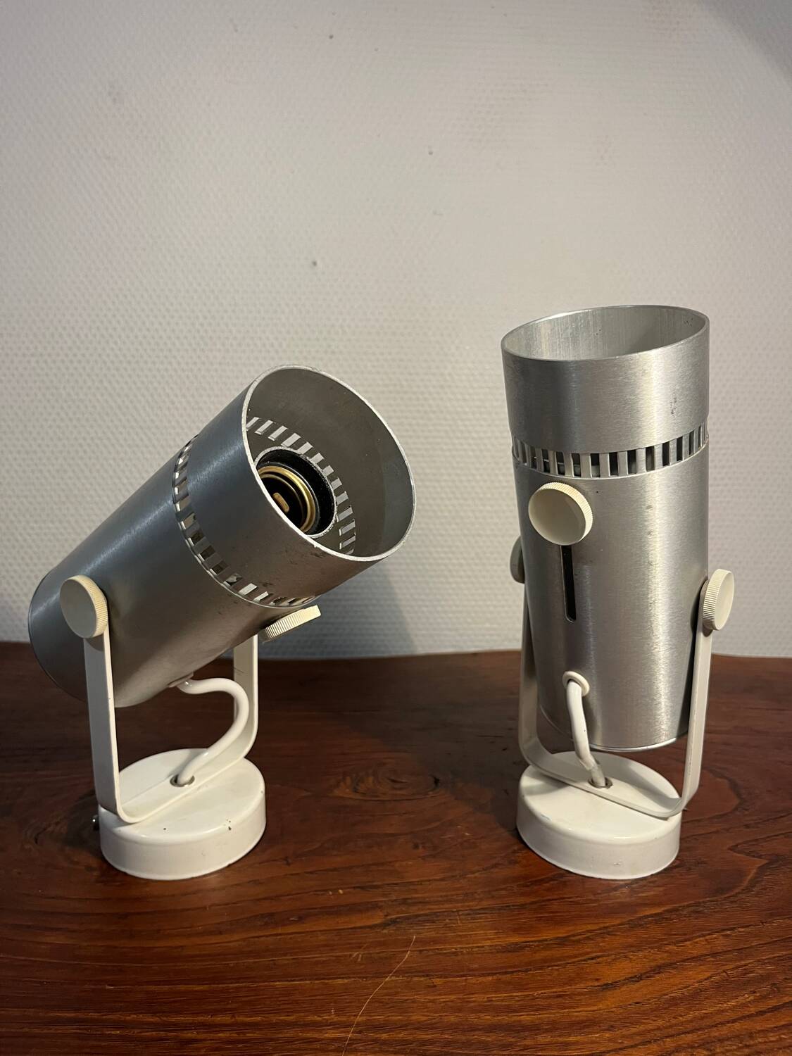 Duo spot wall light metal 80s