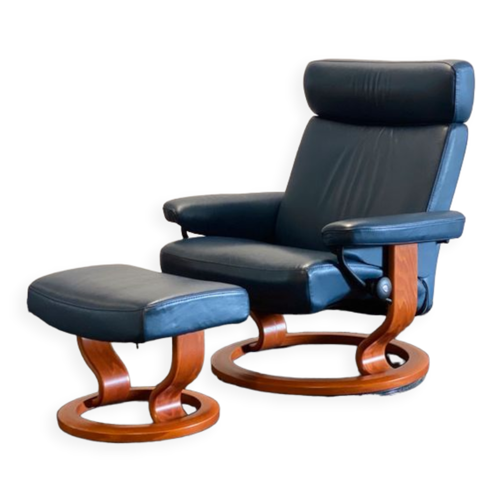 Orion Ekornes Stressless armchair (L) with Ottoman Selency