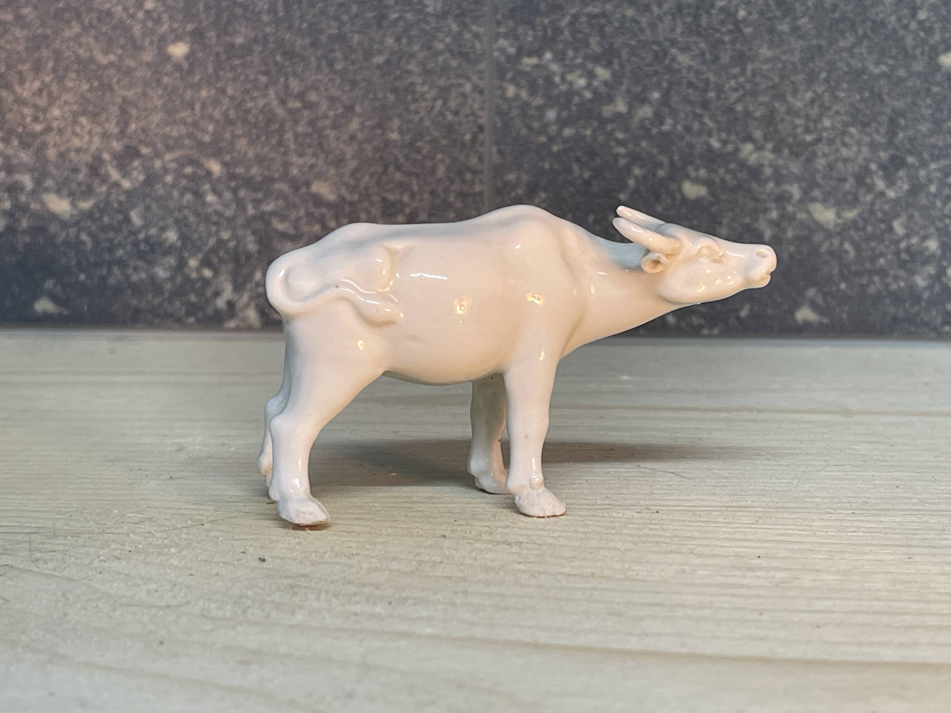 Small porcelain bull