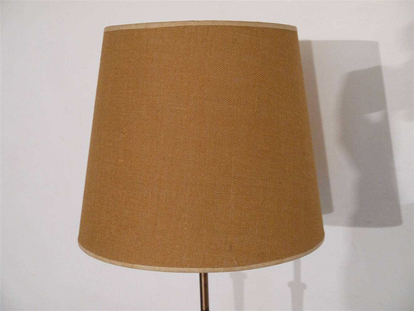 Lampadaire danois en verre, laiton et palissandre 1960