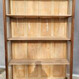 Art Deco oak museum display case